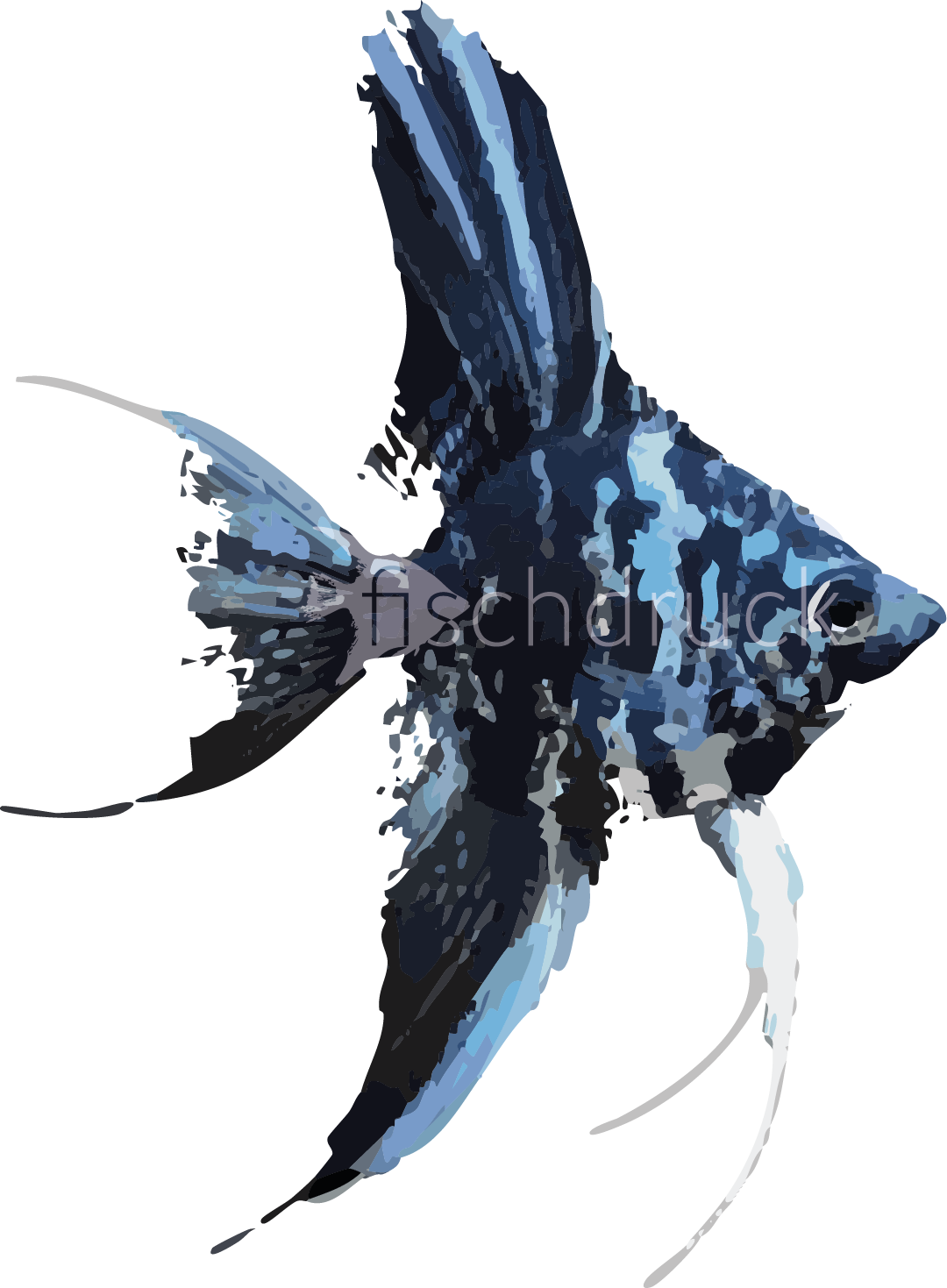 blue cape fish t-shirt