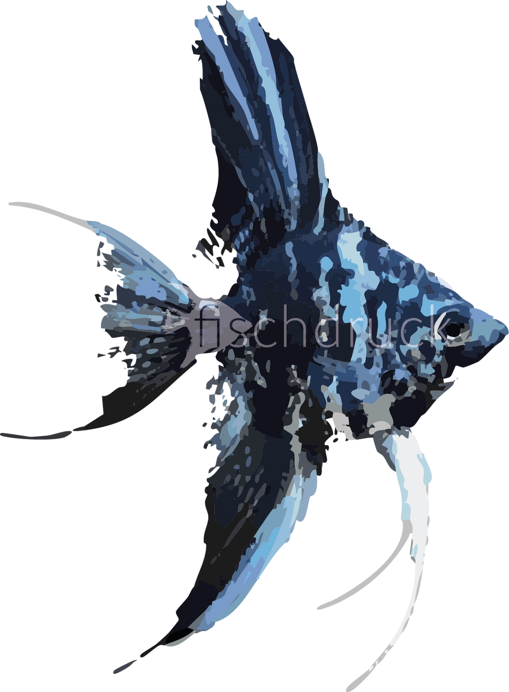 blue cape fish t-shirt